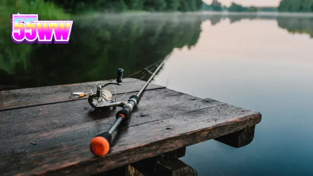 Painel colorido de um slot popular com tema de pesca em destaque